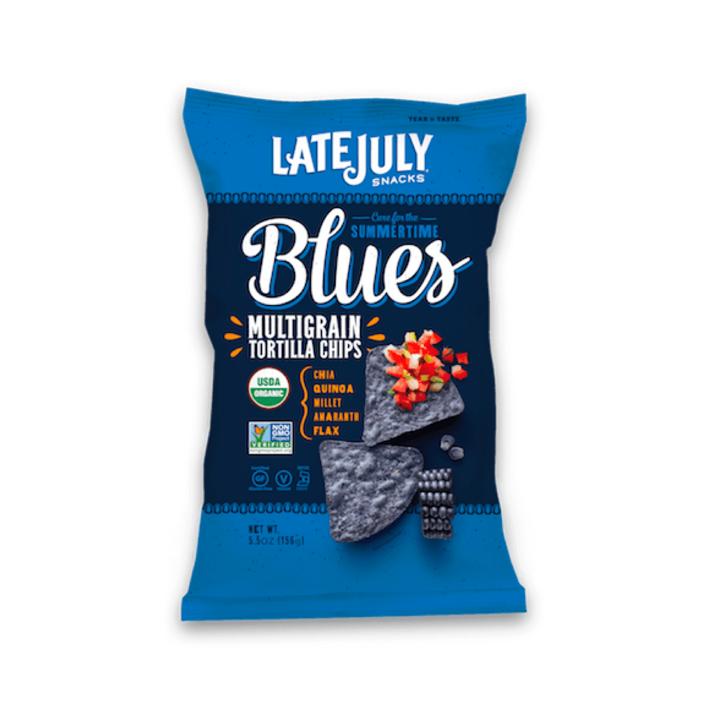Cure de fin juillet pour les croustilles tortillas multigrains Summertime Blues