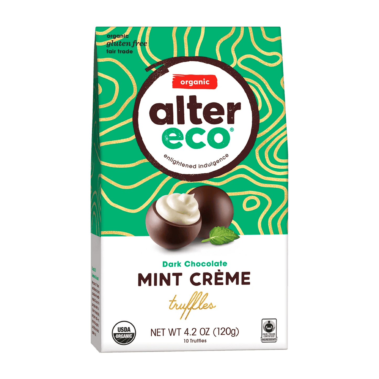 Alter Eco Organic Dar Chocolate Mint Crème Truffle