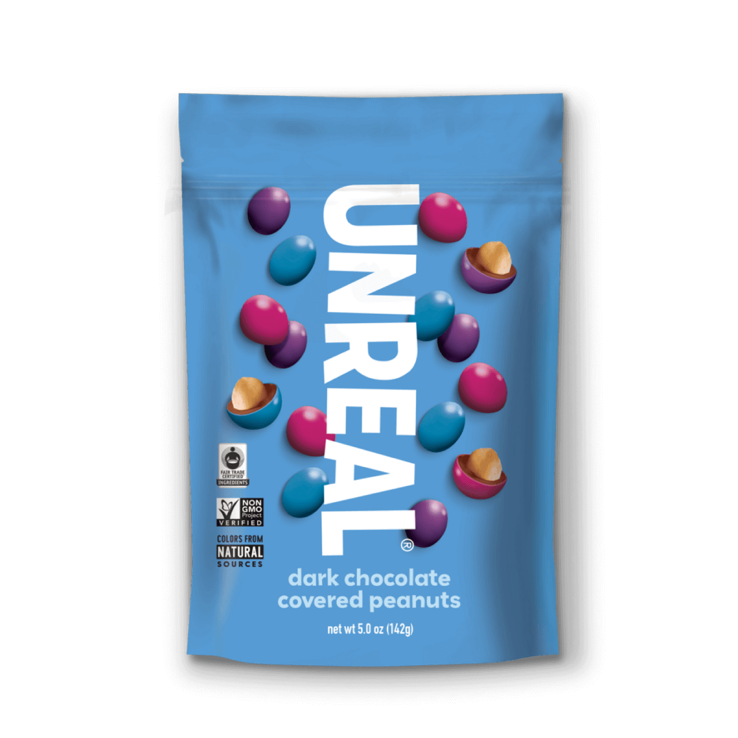 Cacahuètes enrobées de chocolat noir UNREAL