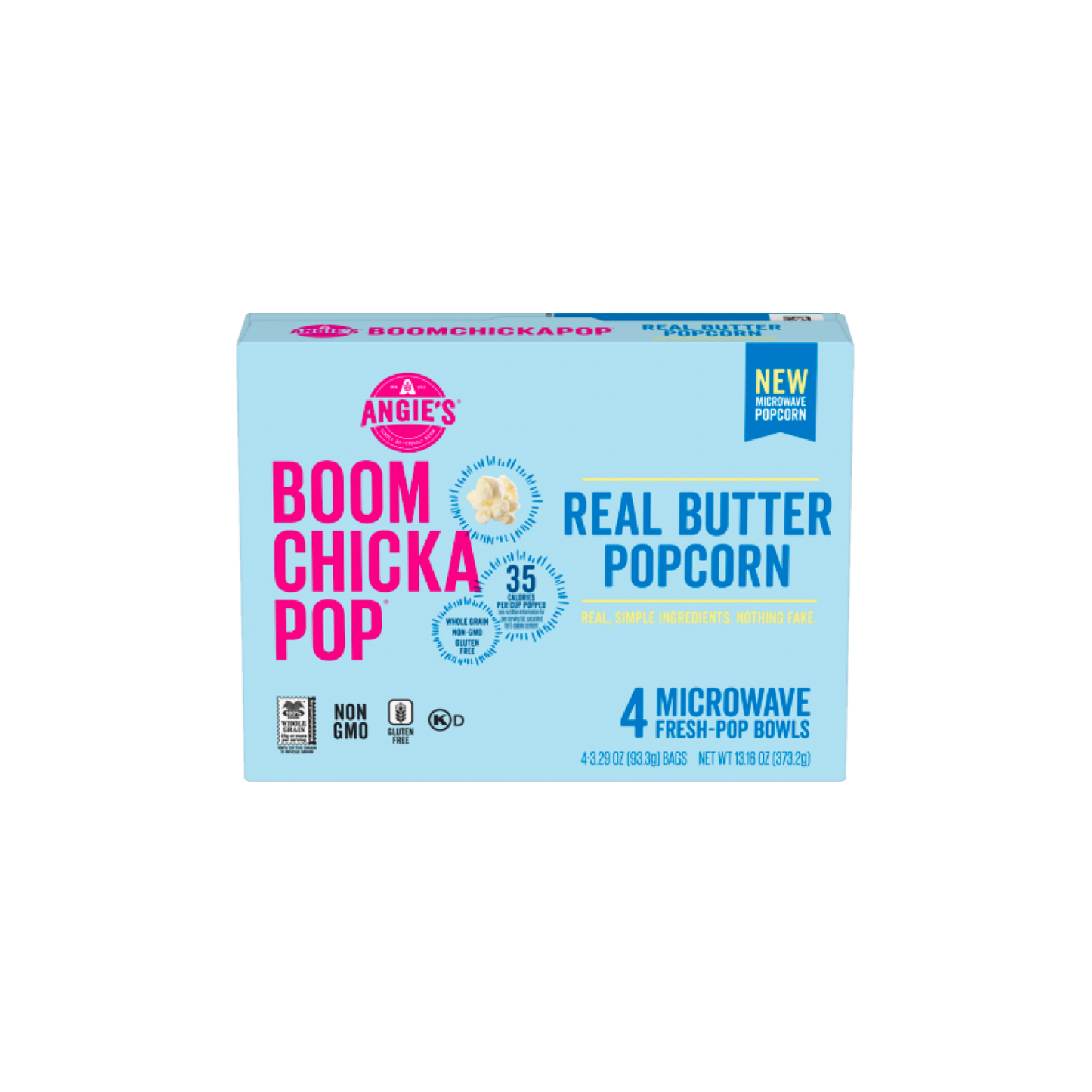 Boom Chicka Pop Real Butter Microwave Popcorn