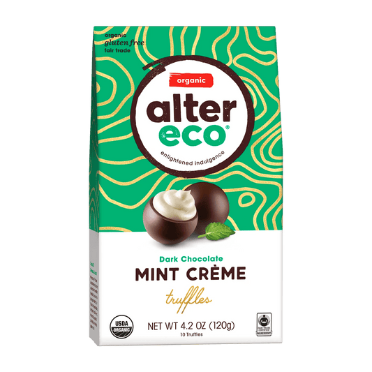 Alter Eco Organic Dar Chocolate Mint Crème Truffle